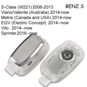 2Pcs MERCEDES-BENZ DOOR LIGHT (PLUG&PLAY) TYPE S