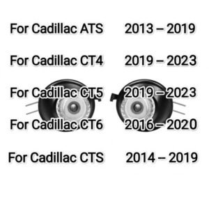 2X Cadillac LED Side Mirror Puddle Light Logo Projector Light for Cadillac ATS CT4 CT5 CT6 CTS